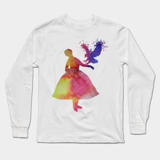 Girl with an eagle Long Sleeve T-Shirt